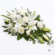 Extra Large Rose and Lily Spray - White
