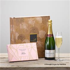 Champagne &amp; Salted Caramel Truffles Gift Set